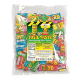 TOXIC WASTE empaque frontal mostrando colores y variedad, conveniencia para eventos
