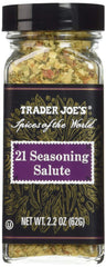 Trader Joe's frasco frontal mostrando etiqueta y tamaño práctico