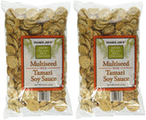 Trader Joe's vista frontal del paquete multiseed con tamari, práctico para llevar