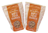 Trader Joe's frente del empaque del cereal granola maple pecan, práctico para desayuno