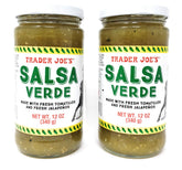 Trader Joe's frasco frente mostrando etiqueta y tamaño práctico