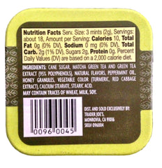 Trader Joe's primer plano de la textura del mint resaltando frescura y claridad