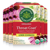 Traditional Medicinals caja frontal con 96 bolsitas mostrando la marca y beneficio reconfortante