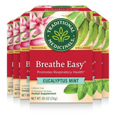 Traditional Medicinals frente del paquete mostrando 96 bolsitas y beneficios orgánicos