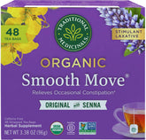 Traditional Medicinals frontal del paquete mostrando 48 bolsas y beneficios