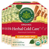 Traditional Medicinals caja frontal mostrando 96 bolsitas, fácil almacenamiento