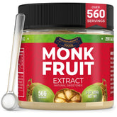 Transparency Foods envase frontal del extracto monk fruit mostrando tamaño y diseño