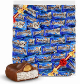 TREATBASKET bolsa frontal Amlond Joy mostrando presentación 2 lb y conveniencia