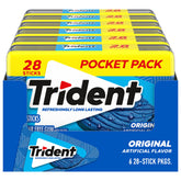 Trident paquete frontal mostrando estuches rígidos para llevar frescura