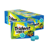 Trident Vibes vista frontal del paquete, color y atractivo portátil