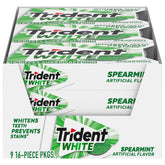 Trident White frontal del pack mostrando diseño y cantidad