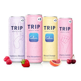 TRIP pack frontal mostrando las 12 latas y aspecto premium