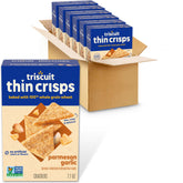 Triscuit paquete frontal con diseño visible y conveniencia