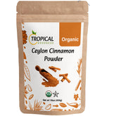 Tropical Goodness vista frontal del pouch eco-kraft mostrando marca y peso
