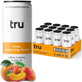 Tru lata frente naranja mango mostrando diseño y sabor refrescante