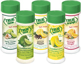 True Citrus presentación frontal con cinco shakers, ideal para sazonar sin sal