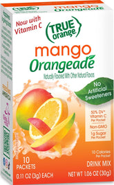 True Orange frente del empaquetado mostrando el diseño y beneficios
