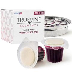 TrueVine empaque frontal mostrando 100 unidades, facilidad de almacenamiento