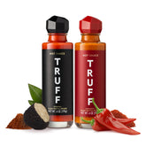 TRUFF pack frontal con ambas botellas mostrando diseño premium y presentación