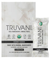 Truvani empaque frontal del pack de 12 mostrando diseño y sabor