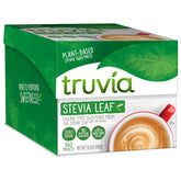 Truvia paquete frontal mostrando caja de 240 sobres, conveniencia inmediata