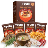 Tsubi Soup caja frontal mostrando diseño y conveniencia instantánea