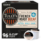 TULLY'S frontal del paquete de 96 cápsulas, conveniencia y cantidad
