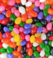 Tundras jelly beans en un bol como decoración festiva y para compartir
