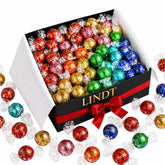 Tundras caja frontal con 60 trufas surtidas mostrando la presentación y conveniencia