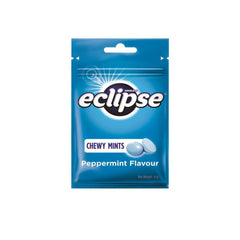 TUNEZ Eclipse Chewy Mints vista frontal del paquete mostrando portabilidad y frescura