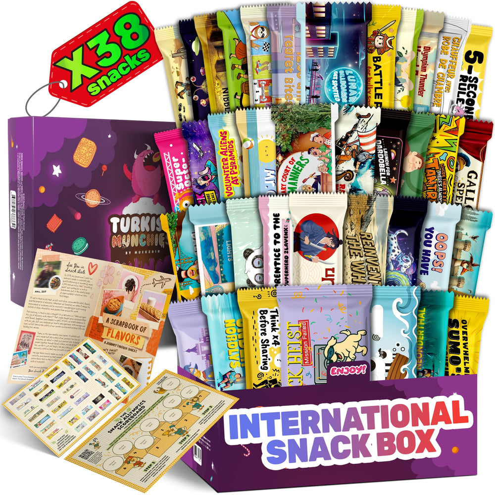 Turkish Munchies caja frontal lista para regalar con variedad exótica