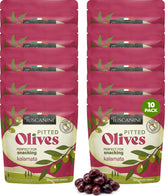Tuscanini frente del paquete mostrando pouches prácticos y portabilidad