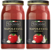Tuscanini bote frontal mostrando la salsa Napoletana y su aspecto auténtico