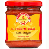 TUTTOCALABRIA frontal de la lata Nduja, muestra etiqueta auténtica y conveniencia