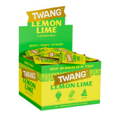 Twang paquete frente mostrando los 200 sobres y diseño práctico