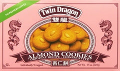 Twin Dragon paquete frontal de galletas de almendra, ideal para compartir