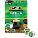 Twinings caja frontal K-Cup mostrando 24 cápsulas y conveniencia