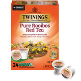 Twinings caja frontal de Rooibos mostrando diseño y cantidad 24 cápsulas