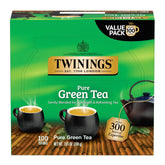 Twinings caja frontal mostrando 100 bolsitas y beneficios de sabor