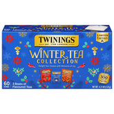 Twinings caja frontal festiva mostrando el estuche y atractivo para regalar