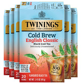Twinings caja frontal mostrando el diseño y cantidad, ideal para almacenamiento
