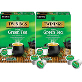 Twinings caja frontal mostrando 48 cápsulas y beneficio de conveniencia