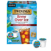 Twinings caja frontal mostrando 24 cápsulas y ventaja de preparación rápida