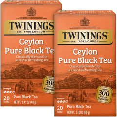 Twinings frente del empaque mostrando el pack doble y conveniencia