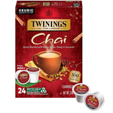 Twinings caja frontal con 24 cápsulas mostrando marca y beneficios