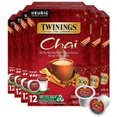 Twinings embalaje frontal mostrando las seis cajas de 12 cápsulas, conveniencia inmediata