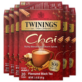 Twinings frente del empaque mostrando caja y beneficio de varias unidades
