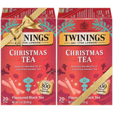 Twinings caja frontal con diseño navideño y 20 bolsitas