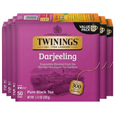 Twinings paquete frontal mostrando el diseño y cantidad, facilita elección rápida