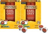 Twinings vista frontal del pack doble con 48 cápsulas, conveniencia inmediata